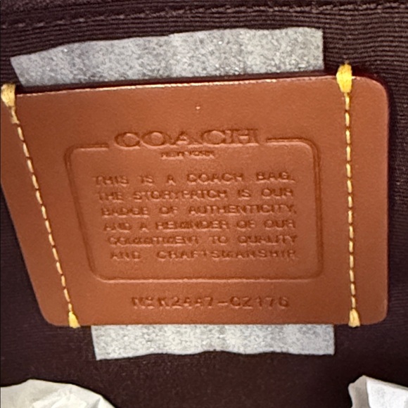 🔥🎁NWT! Coach Court Backpack in Signature Canvas Brown/Black Msrp:$550.00 - Picture 6 of 7